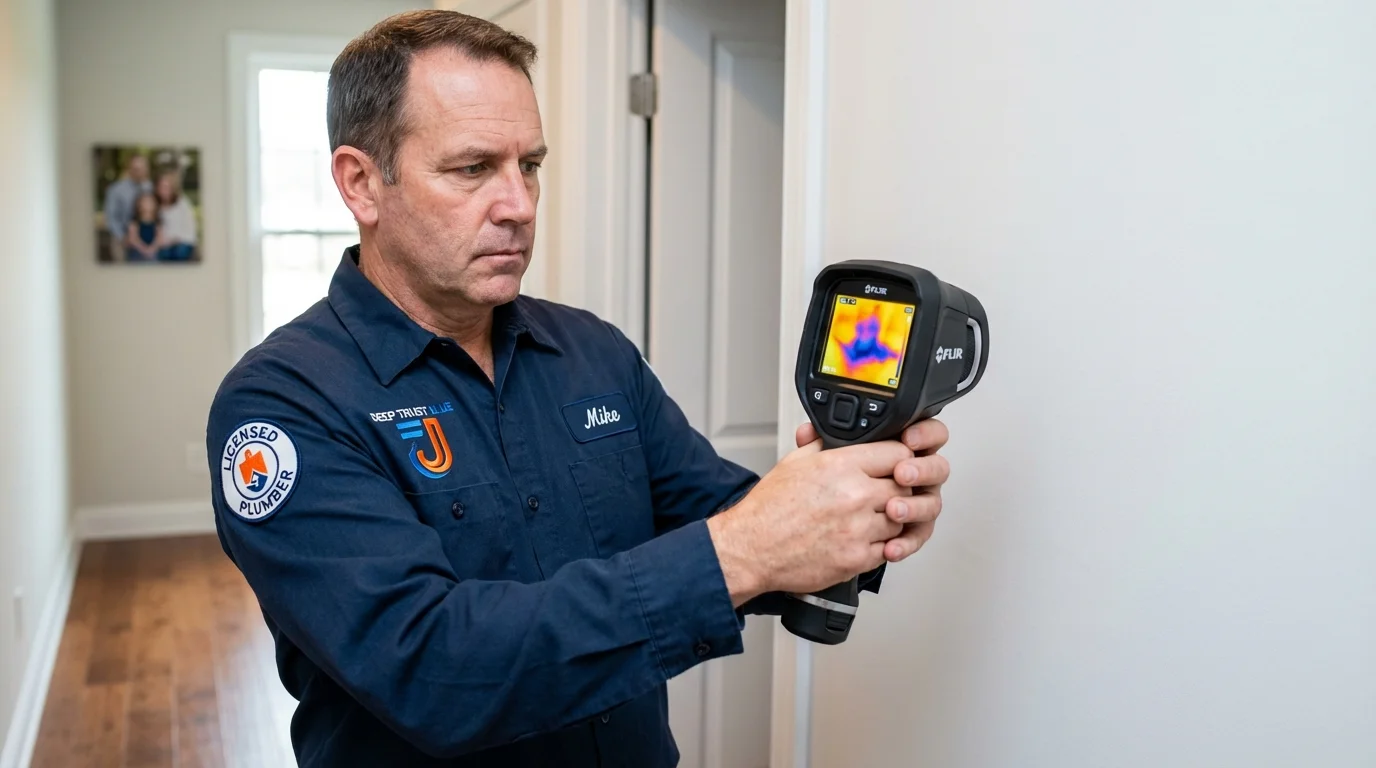 Thermal imaging leak detection by Johns Plumbing LLC in Flossmoor